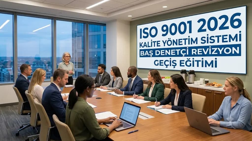ISO 9001:2026 Kalite Yönetim Sistemi Başdenetçi Revizyon Geçiş Eğitimi