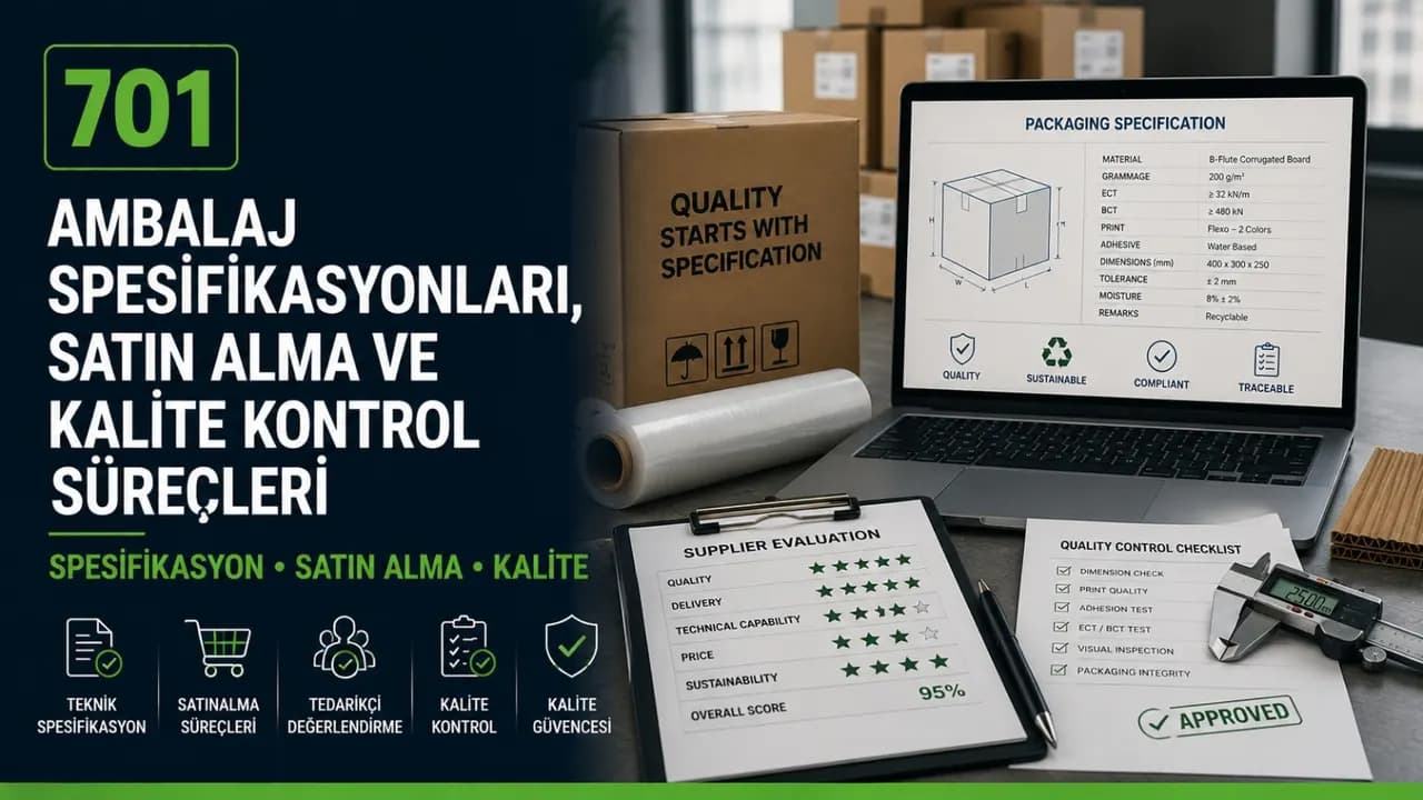 Ambalaj Spesifikasyonları, Satın Alma ve Kalite Kontrol Süreçleri