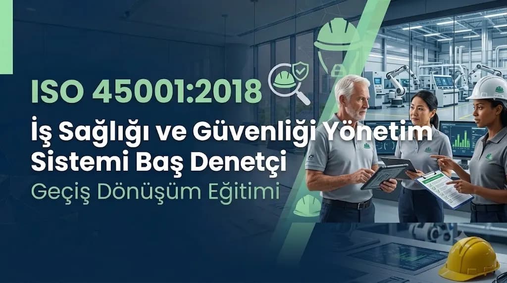 ISO 45001:2018 İş Sağlığı ve Güvenliği Yönetim Sistemi Başdenetçi Geçiş/Dönüşüm Eğitimi